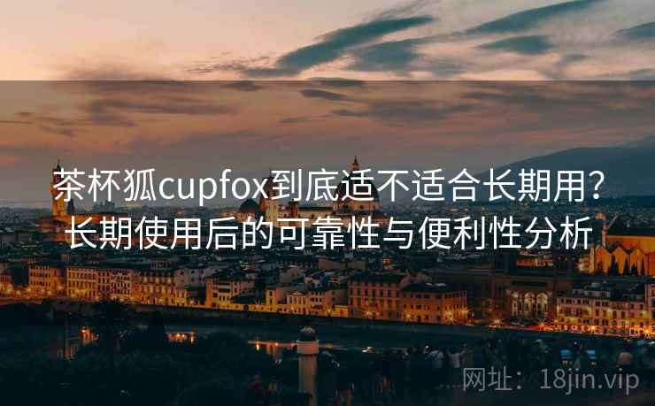茶杯狐cupfox到底适不适合长期用？长期使用后的可靠性与便利性分析  第2张