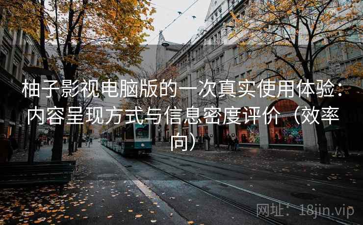 柚子影视电脑版的一次真实使用体验:内容呈现方式与信息密度评价(效率向) 第2张 柚子影视电脑版的一次真实使用体验:内容呈现方式与信息密度评价(效率向) 第2张
