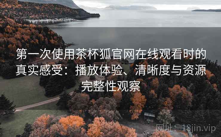 第一次使用茶杯狐官网在线观看时的真实感受：播放体验、清晰度与资源完整性观察